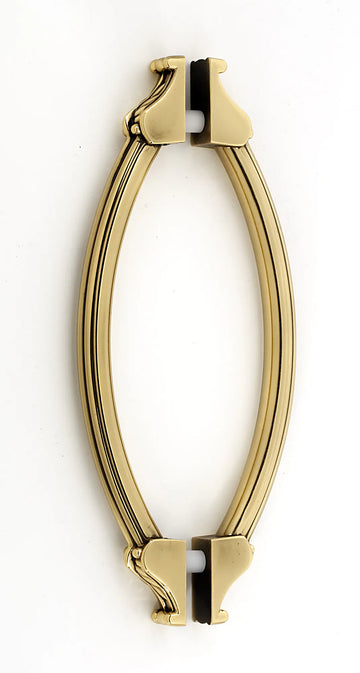 Fiore 6'' Back to Back Glass Door Pull G1476-6-PA
