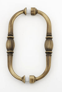 Tuscany Back to Back Glass Door Pull G234
