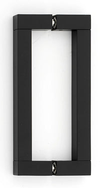 Block 6'' Back to Back Glass Door Pull G420-6-MB