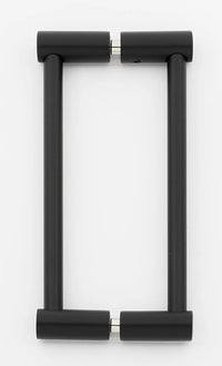 Contemporary I 6'' Back to Back Glass Door Pull G715-6-MB