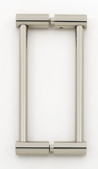 Contemporary I 6'' Back to Back Glass Door Pull G715-6-PN
