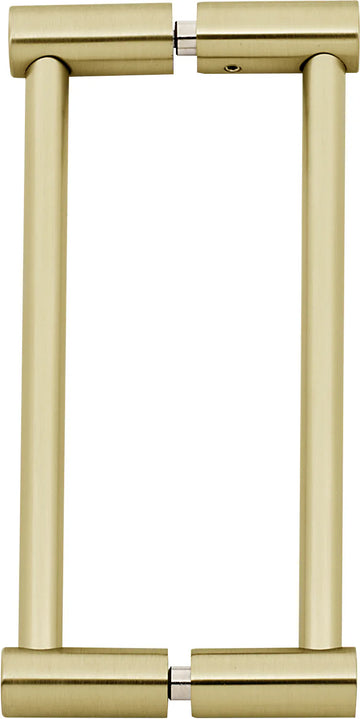 Contemporary I 6'' Back to Back Glass Door Pull G715-6-SB