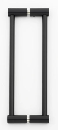 Contemporary I 8'' Back to Back Glass Door Pull G715-8-MB