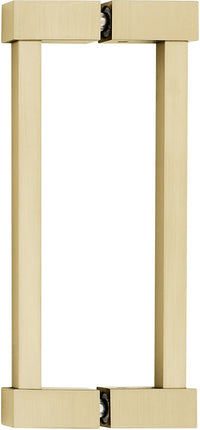 Contemporary II 6'' Back to Back Glass Door Pull G718-6-SB