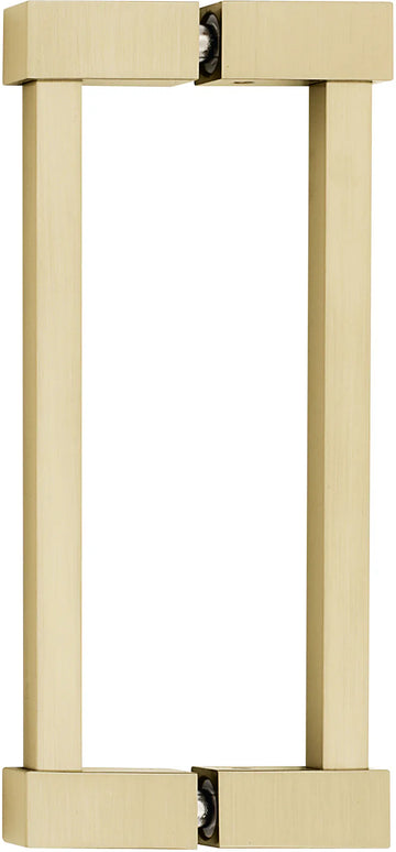 Contemporary II 6'' Back to Back Glass Door Pull G718-6-SB