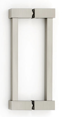 Contemporary II 6'' Back to Back Glass Door Pull G718-6-SN