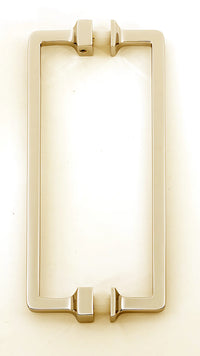 Millennium 6'' Back to Back Glass Door Pull G950-6-PB