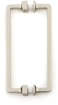Millennium 6'' Back to Back Glass Door Pull G950-6-PN