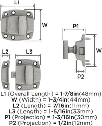 Highland Ridge 1-7/8'' Length Cabinet Latch BP55315