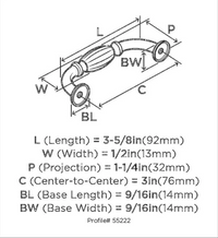 Pull_Amerock_Cabinet-Hardware_Blythe_BP55222_Technical-Drawing-Back_17