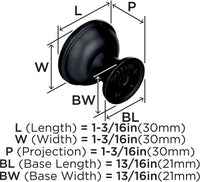 Westerly 1-3/16'' diam Cabinet Knob BP53718