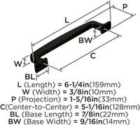 Westerly 5-1/16'' cc Cabinet Pull BP53721