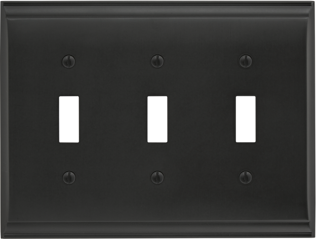 Candler 3 Toggle Wall Plate BP36502