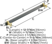 Overton 11-5/16'' cc Cabinet Pull BP36685