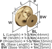 Inspirations 1-3/4'' diam Cabinet Knob BP15862