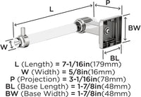 Glacio Contemporary Single Post Toilet Paper Holder BH36061
