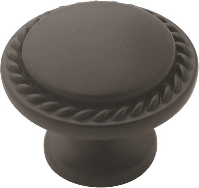 Everyday Heritage 1-3/16'' diam Flat Black Cabinet Knob BP53001