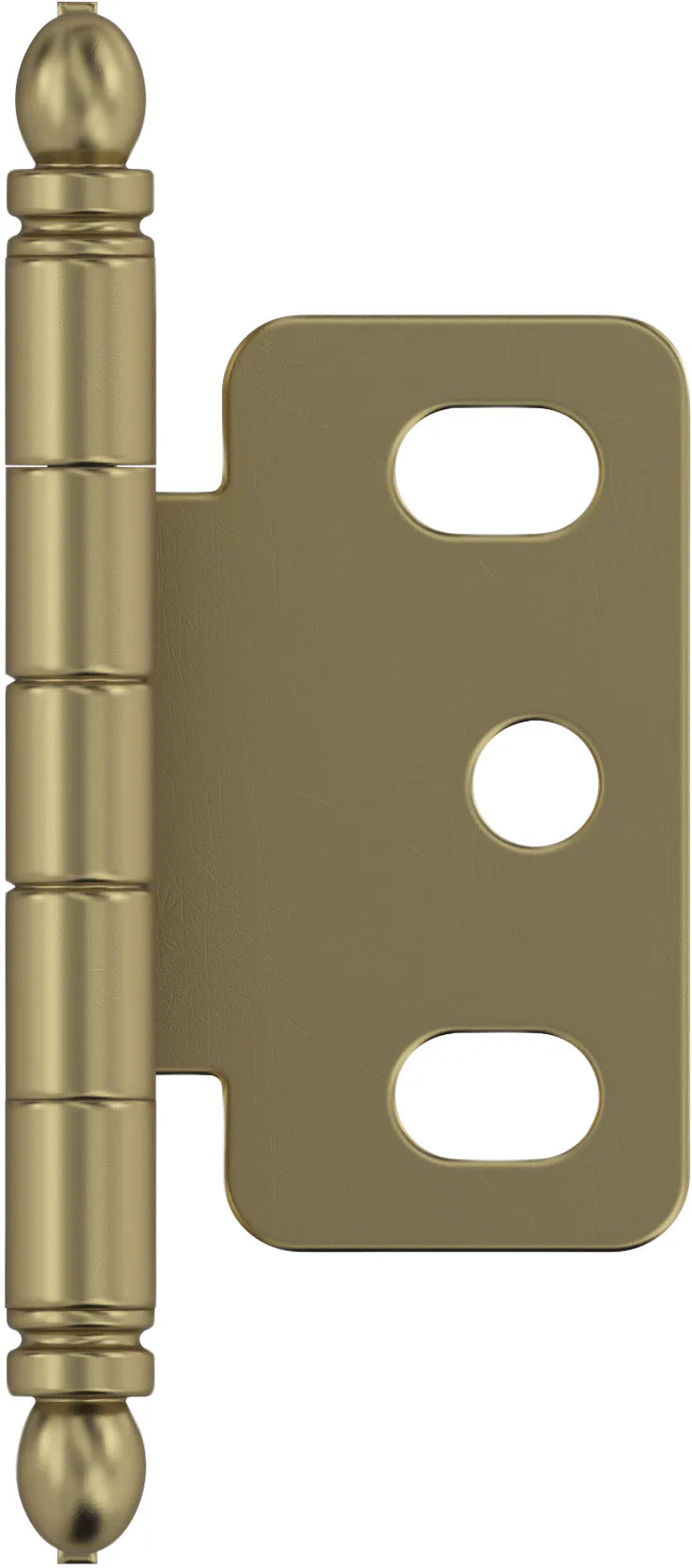 Functional Hardware 3/4'' Door Thickness Full Inset Partial Wrap Ball Tip Cabinet Hinge - Single Hinge PK3180