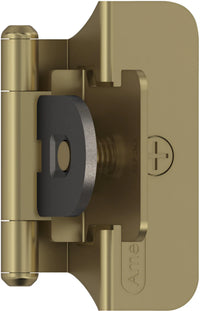 Functional Hardware 1/4'' Overlay Double Demountable Cabinet Hinge - 1 Pair BPR8701