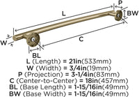 Arrondi 18'' Towel Bar BH26543