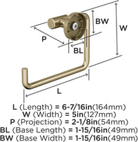 Arrondi 6-7/16'' Length Towel Ring BH26541