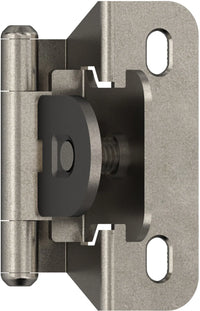 Functional Hardware 1/4'' Overlay Single Demountable Partial Wrap Cabinet Hinge - 1 Pair BPR8715