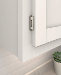 Functional Hardware 1/2'' Overlay Single Demountable Partial Wrap Cabinet Hinge - 1 Pair BPR8719