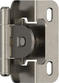Functional Hardware 1/2'' Overlay Single Demountable Partial Wrap Cabinet Hinge - 1 Pair BPR8719