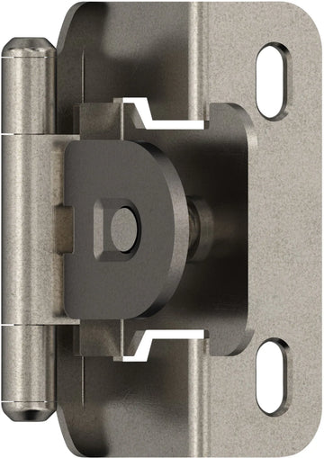 Functional Hardware 1/2'' Overlay Single Demountable Partial Wrap Cabinet Hinge - 1 Pair BPR8719