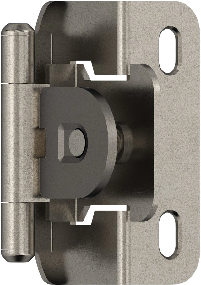 Functional Hardware 1/2'' Overlay Single Demountable Partial Wrap Cabinet Hinge - 1 Pair BPR8719