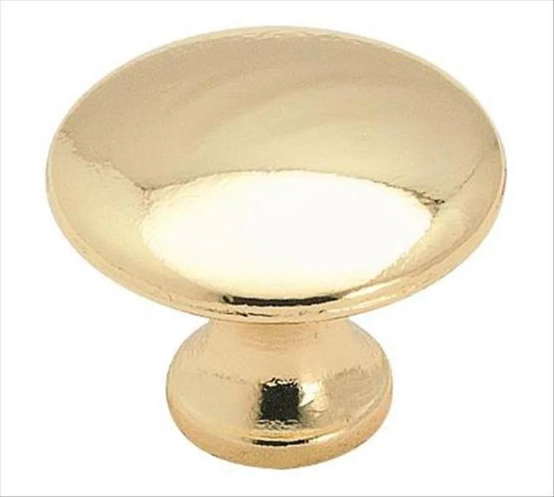 Everyday Heritage 1-3/16'' diam Polished Brass Cabinet Knob 255PB
