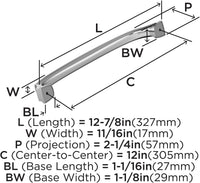 Revitalize 12'' cc Cabinet Appliance Pull BP55349
