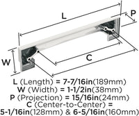Appoint 5-1/16'' & 6-5/16'' cc Cabinet Cup Pull BP36763