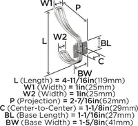 Vinland Transitional Double Prong Wall Hook H37006