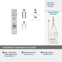 Bray Contemporary Double Prong Wall Hook H37009