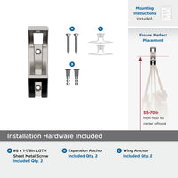 Avid Contemporary Double Prong Wall Hook H37010