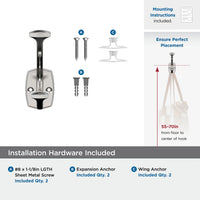 Vicinity Traditional Double Prong Wall Hook H37001