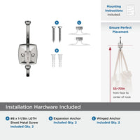 Kinsale Transitional Double Prong Wall Hook H37002