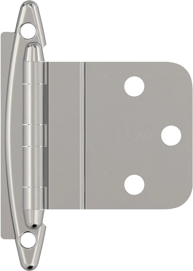 Functional Hardware 3/8'' Inset Non-Self Closing Face Mount Cabinet Hinge - 1 Pair BPR3417