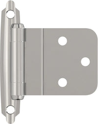 Functional Hardware 3/8'' Inset Self Closing Face Mount Cabinet Hinge - 1 Pair BPR3428