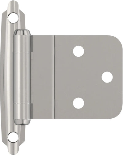 Functional Hardware 3/8'' Inset Self Closing Face Mount Cabinet Hinge - 1 Pair BPR3428
