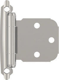 Functional Hardware Variable Overlay Self Closing Face Mount Cabinet Hinge - 1 Pair BPR7629