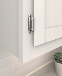 Functional Hardware Variable Overlay Self Closing Face Mount Reverse Bevel Cabinet Hinge - 1 Pair BPR7630