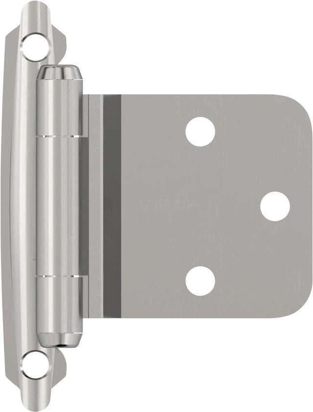 Functional Hardware Variable Overlay Self Closing Face Mount Reverse Bevel Cabinet Hinge - 1 Pair BPR7630