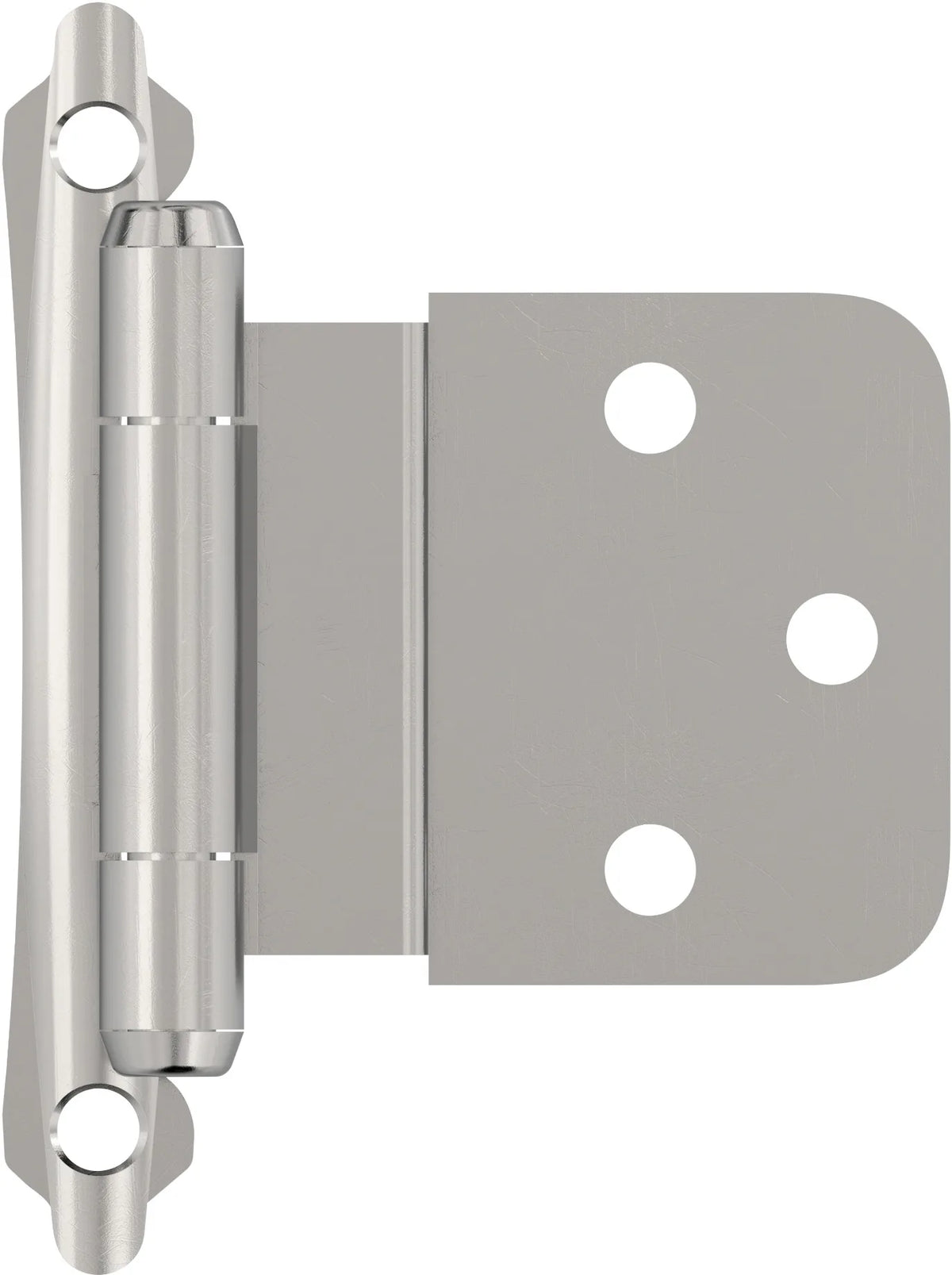 Functional Hardware 3/8'' Inset Self Closing Face Mount Cabinet Hinge - 1 Pair BPR7928