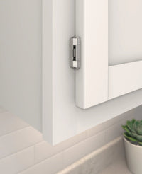 Functional Hardware 1/4'' Overlay Self Closing Partial Wrap Cabinet Hinge - 1 Pair BPR7566