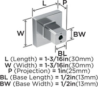 Monument 1-3/16'' Length Cabinet Knob BP36905