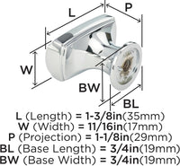 Highland Ridge 1-3/8'' Length Cabinet Knob BP55311