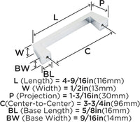 Blackrock 3-3/4'' cc Cabinet Pull BP55276