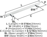 Caliber 6-5/16'' cc Cabinet Pull BP36875